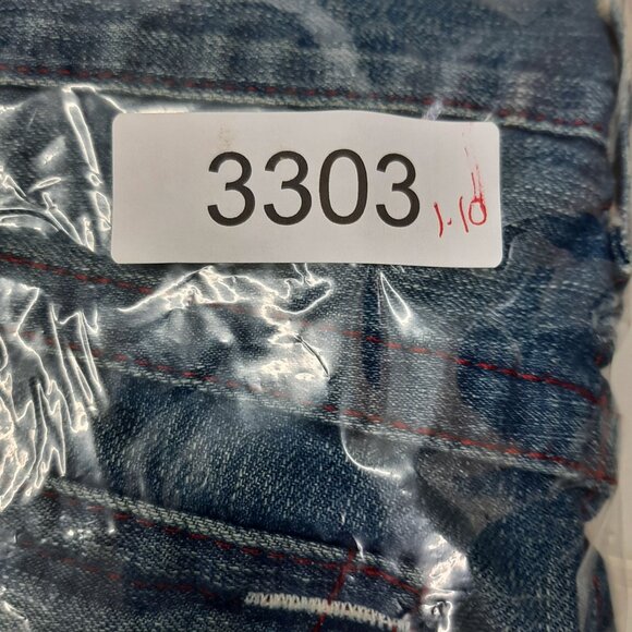 True Religion Mens Straight Leg Jeans Blue Denim  Size 33  Mexico 100% cotton - Picture 11 of 11